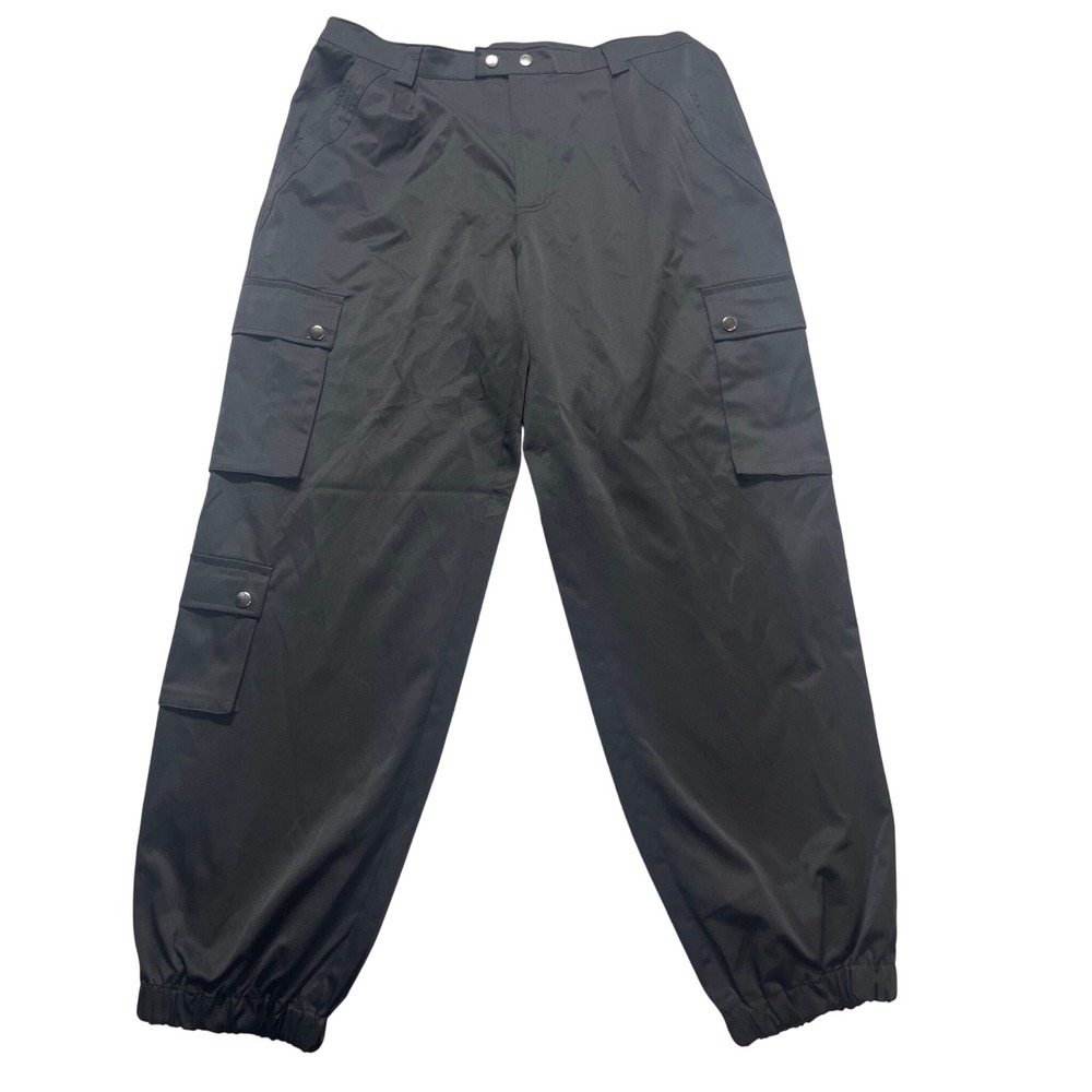 Steve Madden Cargo Jogger Pants Womens XL Black Good Utility High Rise Street